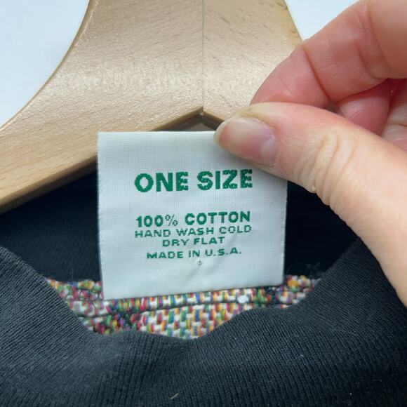 Vintage 90s Sugar Street Weavers Tapestry Sweater One Size Safari Animal Print - Picture 8 of 8